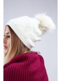 Cremefarbene Wintermütze C8 – Online-Shop – Boutique